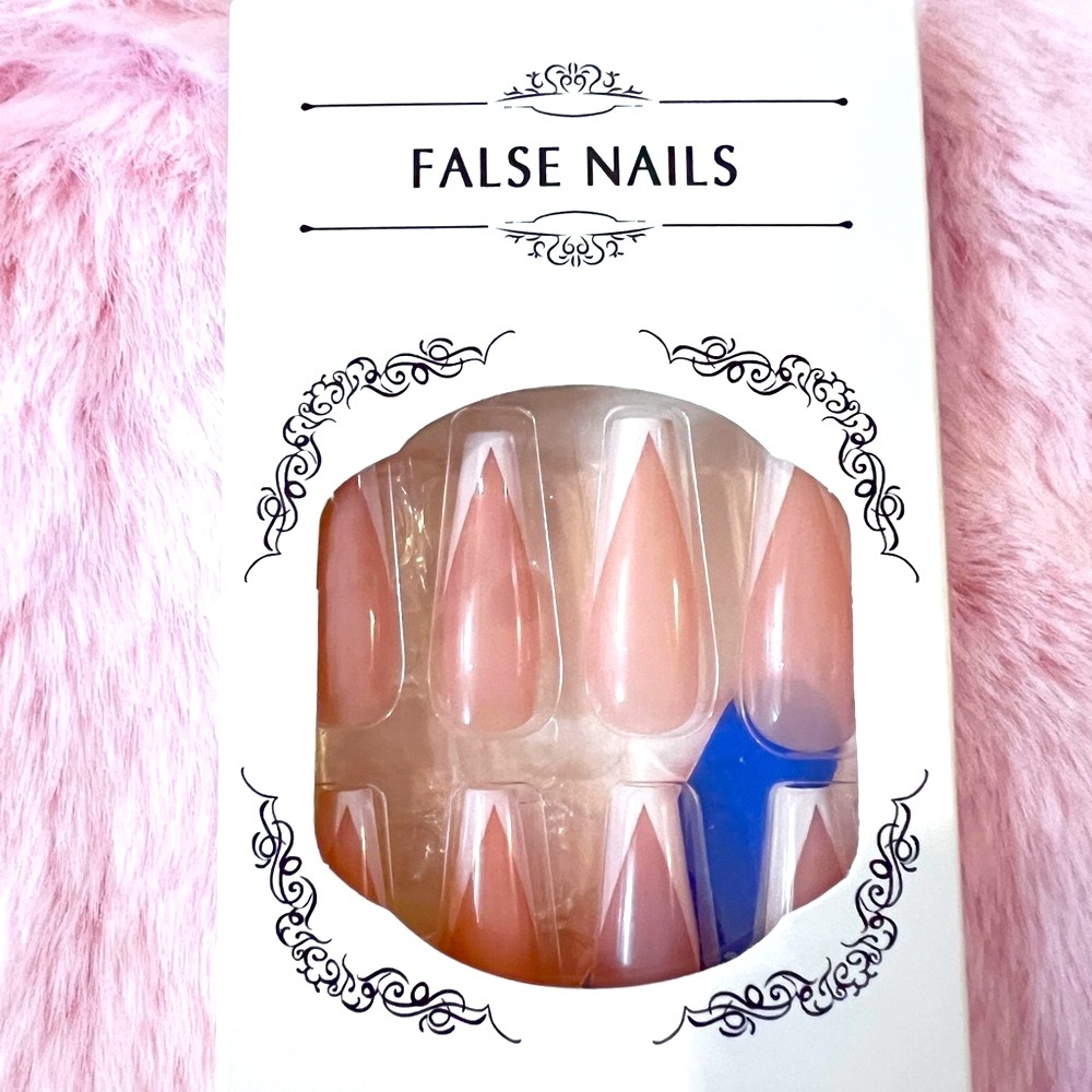 $15 for two.Elegant Pink False Nails Set